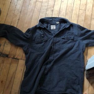 Red head burton up shirt